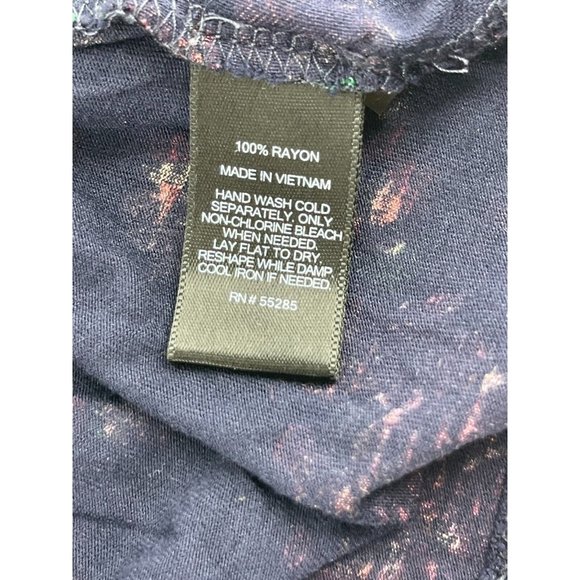 Express Women's Sleeveless Top Blouse Shirt Size SP Ruffled Front Floral Pattern - Picture 10 of 11